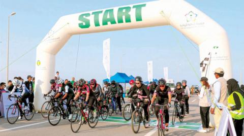 «جامعة نورة» تشهد انطلاق سباق السيدات للدراجات الهوائية