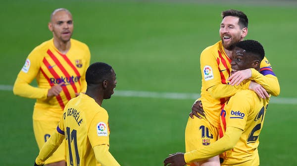 برشلونة يواصل انتصاراته بثنائية على أوساسونا