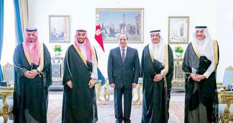 الرئيس المصري يستقبل وزير الرياضة السعودي