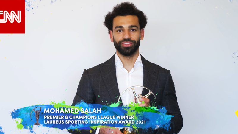 محمد صلاح يفوز بجائزة لوريوس العالمية للإلهام الرياضي