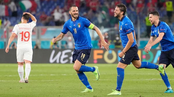 إيطاليا تهزم سويسرا وتبلغ ثمن نهائي بطولة أوروبا