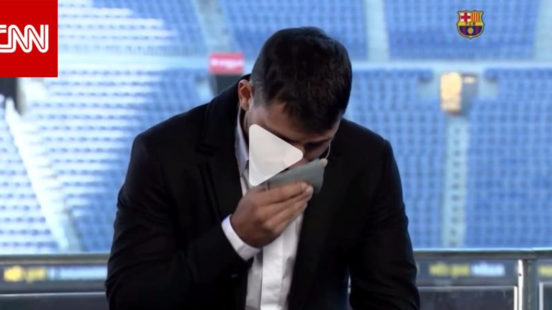 بالدموع.. سيرجيو أجويرو يعلن اعتزاله كرة القدم بسبب قلبه