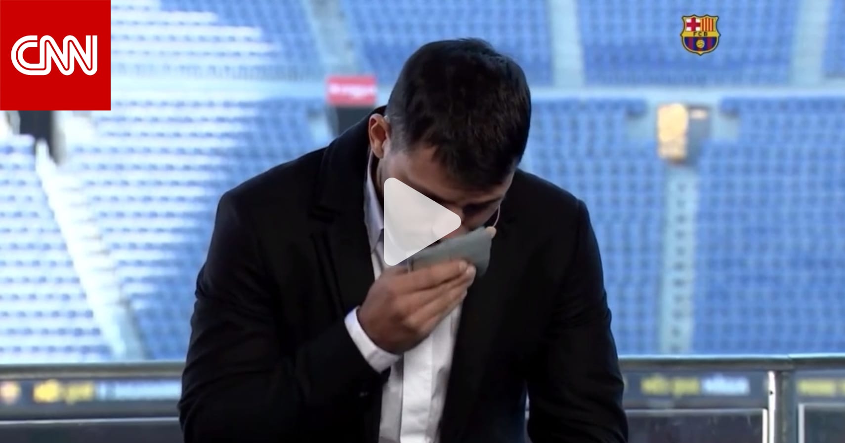 بالدموع.. سيرجيو أجويرو يعلن اعتزاله كرة القدم بسبب قلبه
