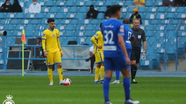 النصر يعلن إصابة لاجامي والماس بفيروس كورونا