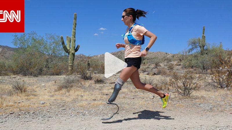 رياضية مبتورة الساق تخوض 104 ماراثونات في 104 أيام متواصلة.. إليك قصتها