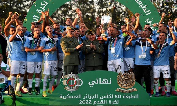 الفريق أول السعيد شنقريحة يشرف على مراسم المقابلة النهائية لكأس الجزائر العسكرية لكرة القدم