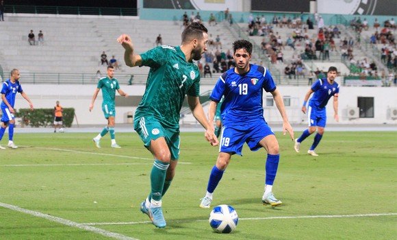 المنتخب الجزائري يتعثر أمام منتخب الكويت الاول (0 -1)