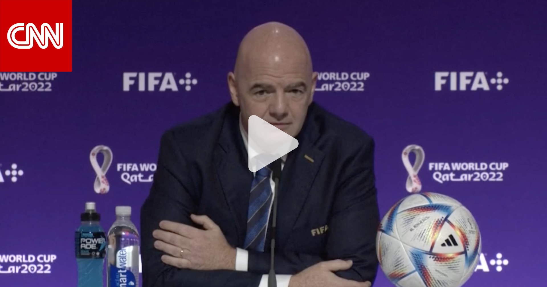 مع قرب انطلاق كأس العالم 2022.. رئيس الفيفا يدافع عن قطر ويتهم الغرب بالنفاق