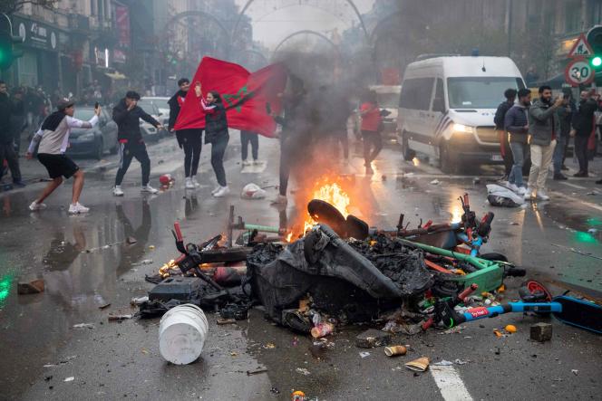 Troubles à Bruxelles Lors Du Match Opposant La Belgique Au Maroc