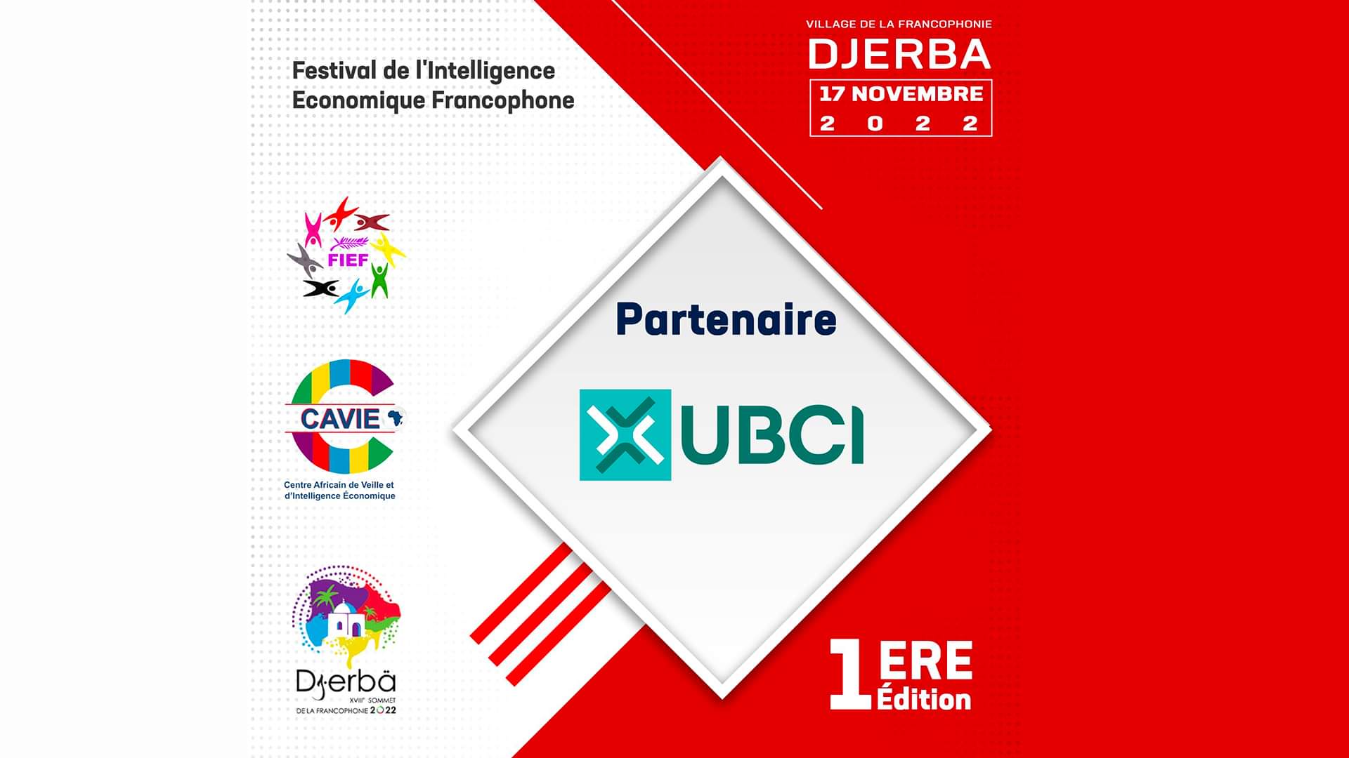 L’UBCI, Partenaire De La 1ère édition Du Festival De L’Intelligence Economique Francophone