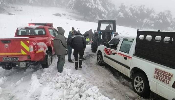 Ghardimaou : Réouverture Des Routes Bloquées Par La Neige