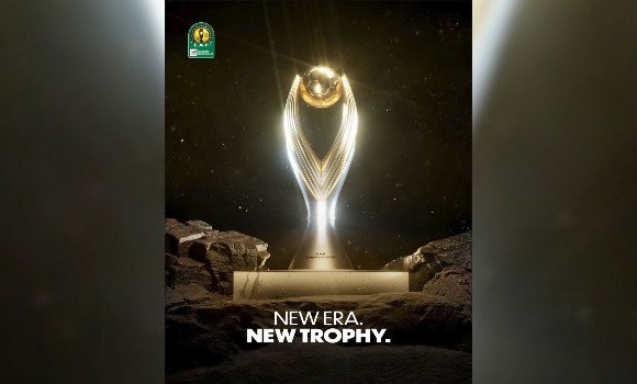 الكاف تكشف عن التصميم الجديد لكاس المسابقة قبل نهائي ماميلودي- بيراميدز